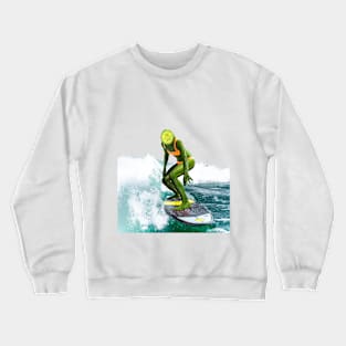 Cucumber Surfer (No Background) Crewneck Sweatshirt